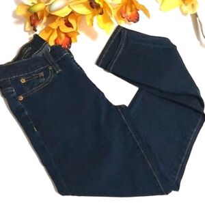 J. CREW DARK BLUE TOOTHPICK JEANS SIZE 25